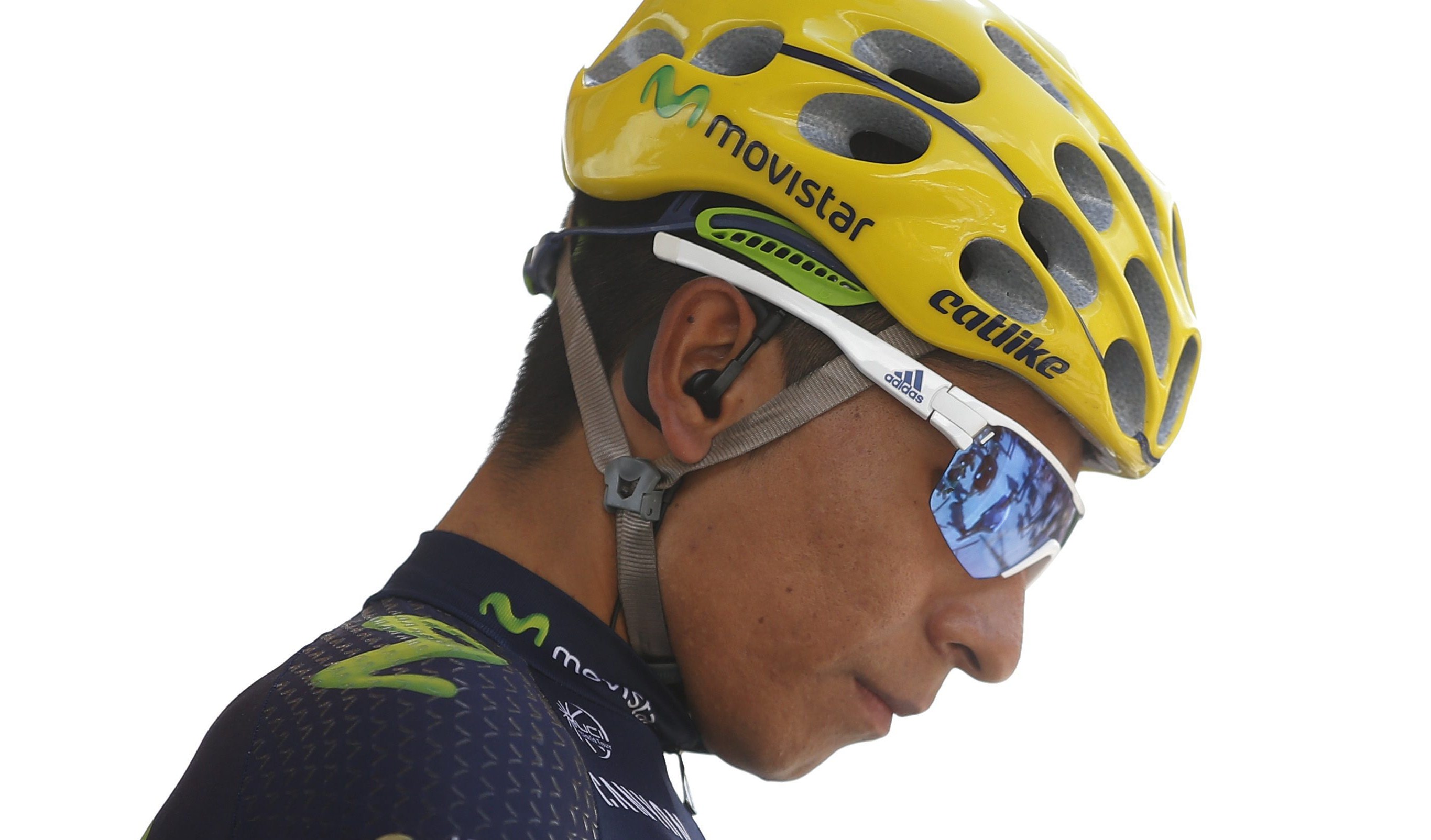 . Morzine-avoriaz (France), 23/07/2016.- Movistar team rider Nairo Alexander Quintana of Colombia seen prior to the 20th stage of the 103rd edition of the Tour de France cycling race over 146.5 Km between megeve and Morzine-Avoriaz, France, 23 July 2016. (Ciclismo, Francia) EFE/EPA/YOAN VALAT